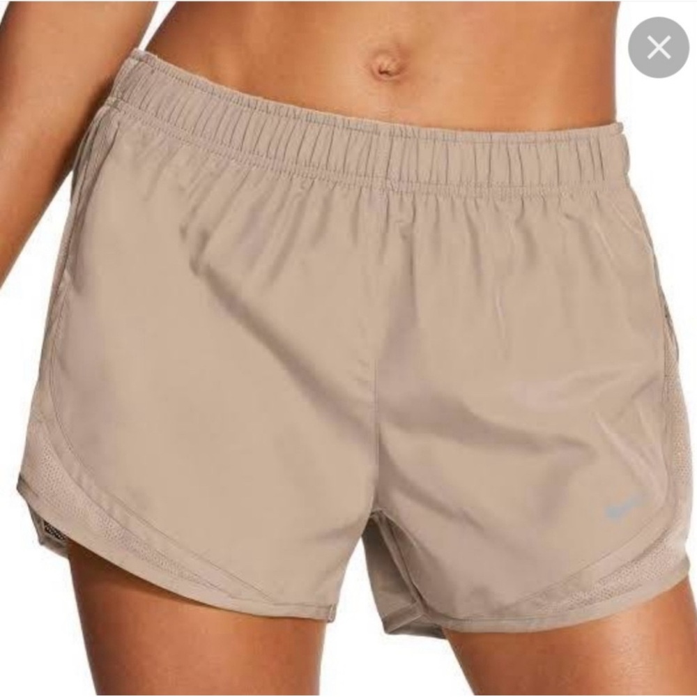 Women’s Nike dri fit shorts - color tan